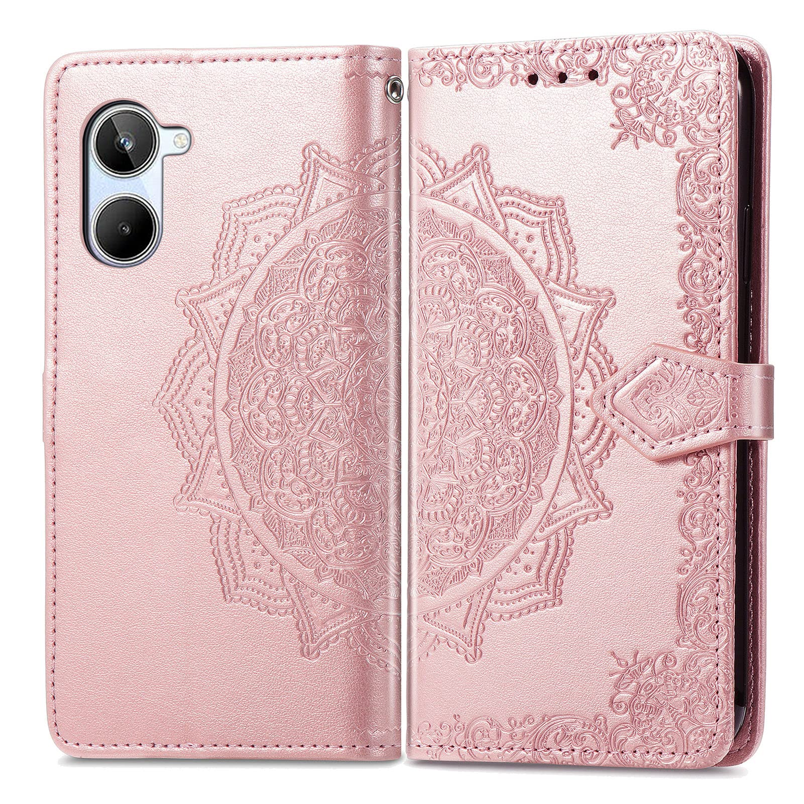 Farfalla Custodia per Realme C71 4G, Staffa, Chiusura magnetica, Il