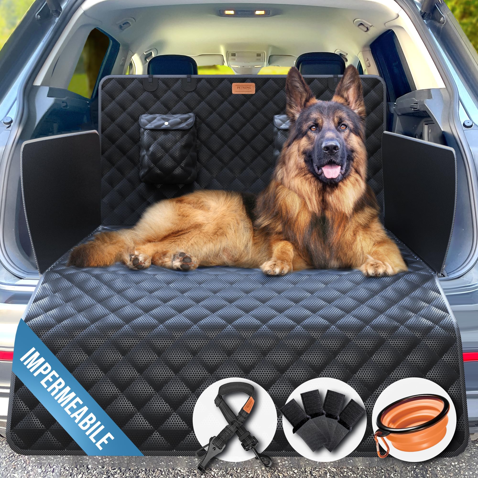 PetKing Premium Telo Bagagliaio Auto per Cani Telo Cane Copri Baule Auto per Cani Bagagliaio Protezione Copribaule Telo Macchina Cane Bagagliaio Auto per Cani