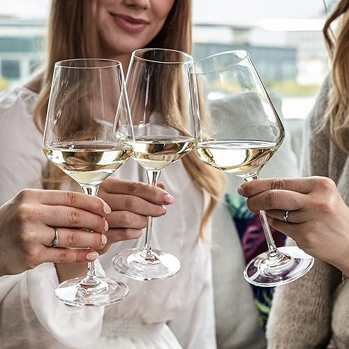 Miniatura 4 de Krosno Juego de copas de vino | 6 copas de vino blanco grandes de 13.2 onzas + 6 copas de vino tinto grandes de 29.1 onzas | Perfecto para el hogar,