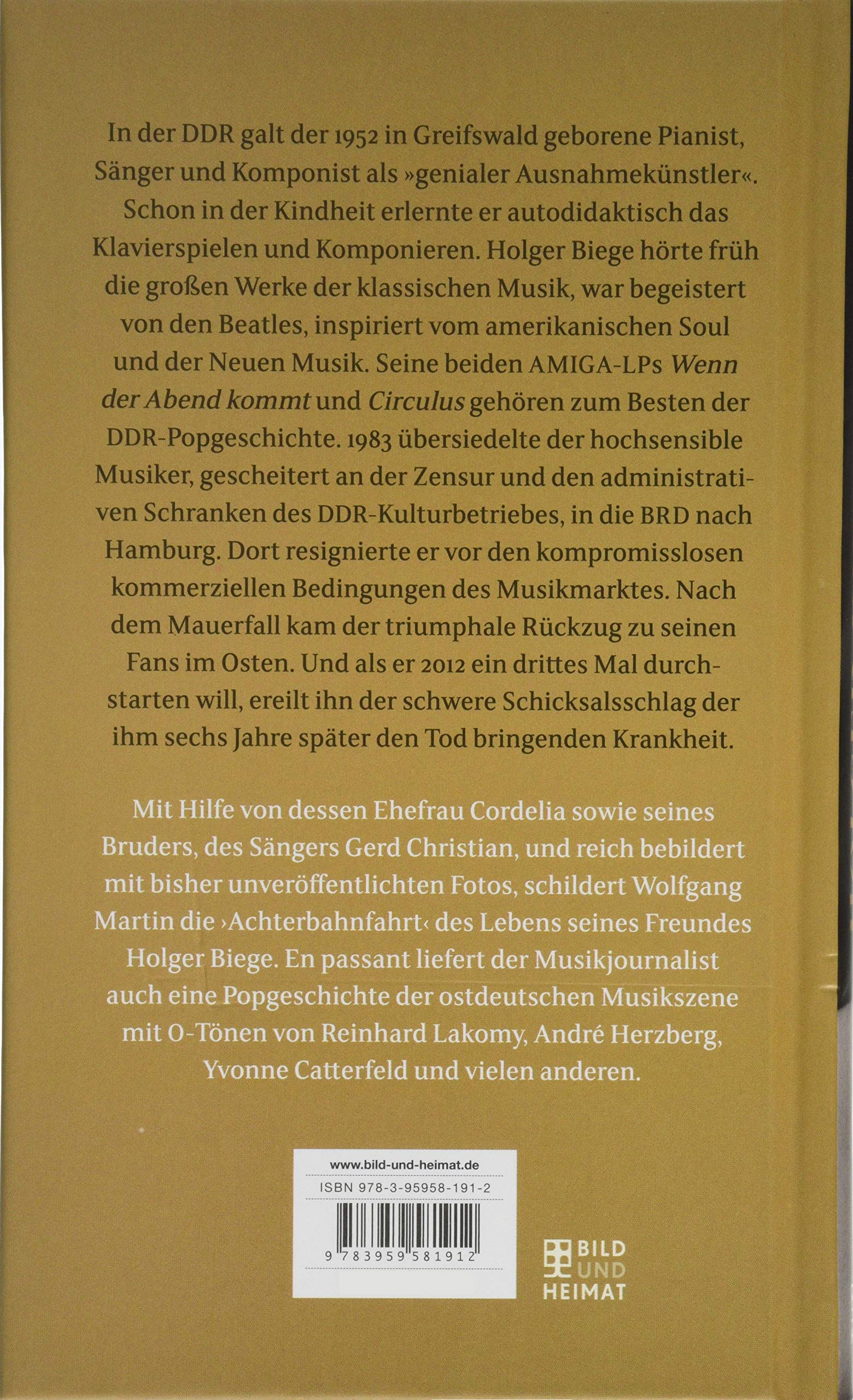 Sagte mal ein Dichter: Holger Biege. Biografie