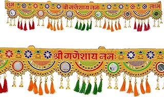 Toran Bandanwaar Decoration Traditional Wall Door Decorative Hanging forHome Temple Festival Wedding Function Party Décor and Gifting (Design-1)