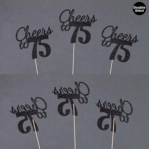 Miniatura 81 de Gexolenu Cheers to 40, paquete de 10 centros de mesa de cumpleaños de 40 cumpleaños con purpurina de color oro rosa de doble cara para mesas