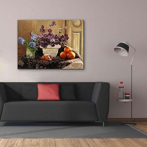 Miniatura 8 de Epic Graffiti 'Sweet Peas And Blood Orange' de Robin Anderson, arte de pared en lienzo, 54 x 40 pulgadas