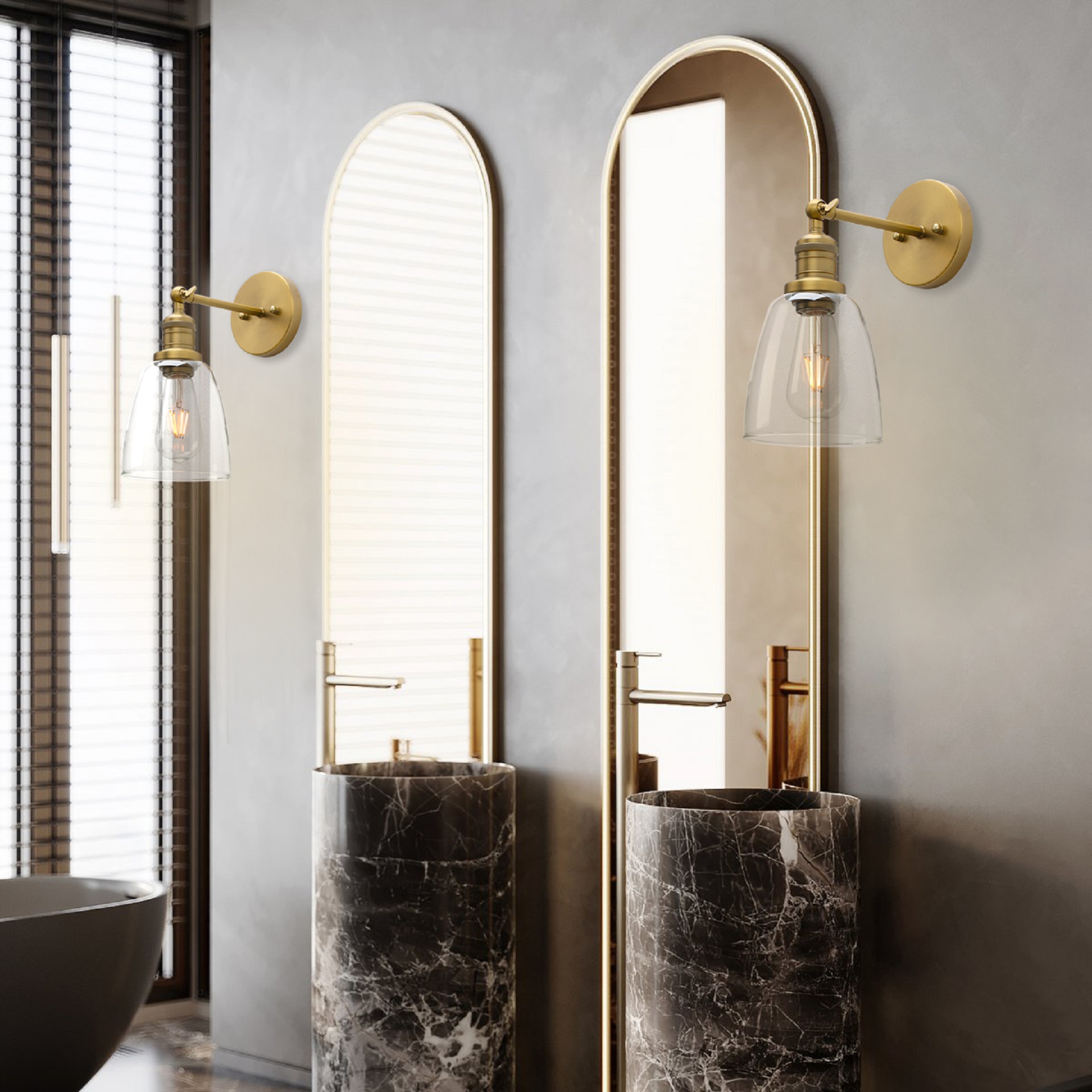 Saalu Coiffeuse Avec Miroir LED Lumineux, Tabouret, 5 Tiroirs Et 3 Étages - Blanche Moderne