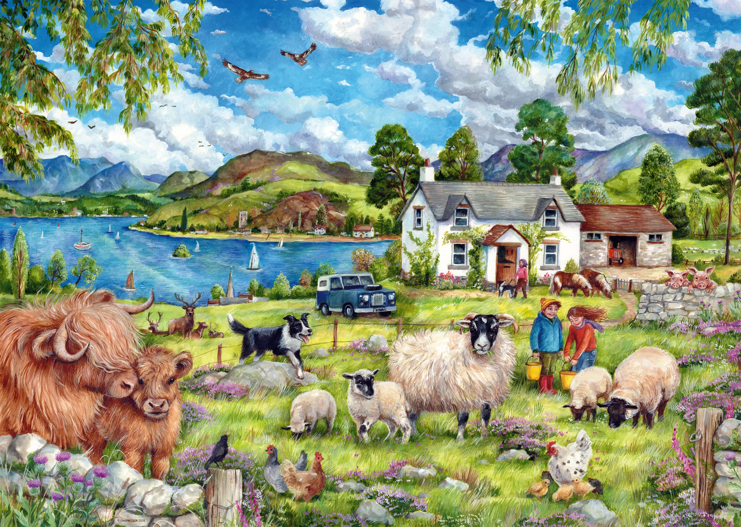 Ravensburger Children Puzzles Country Farm 1000p - Ages 12+
