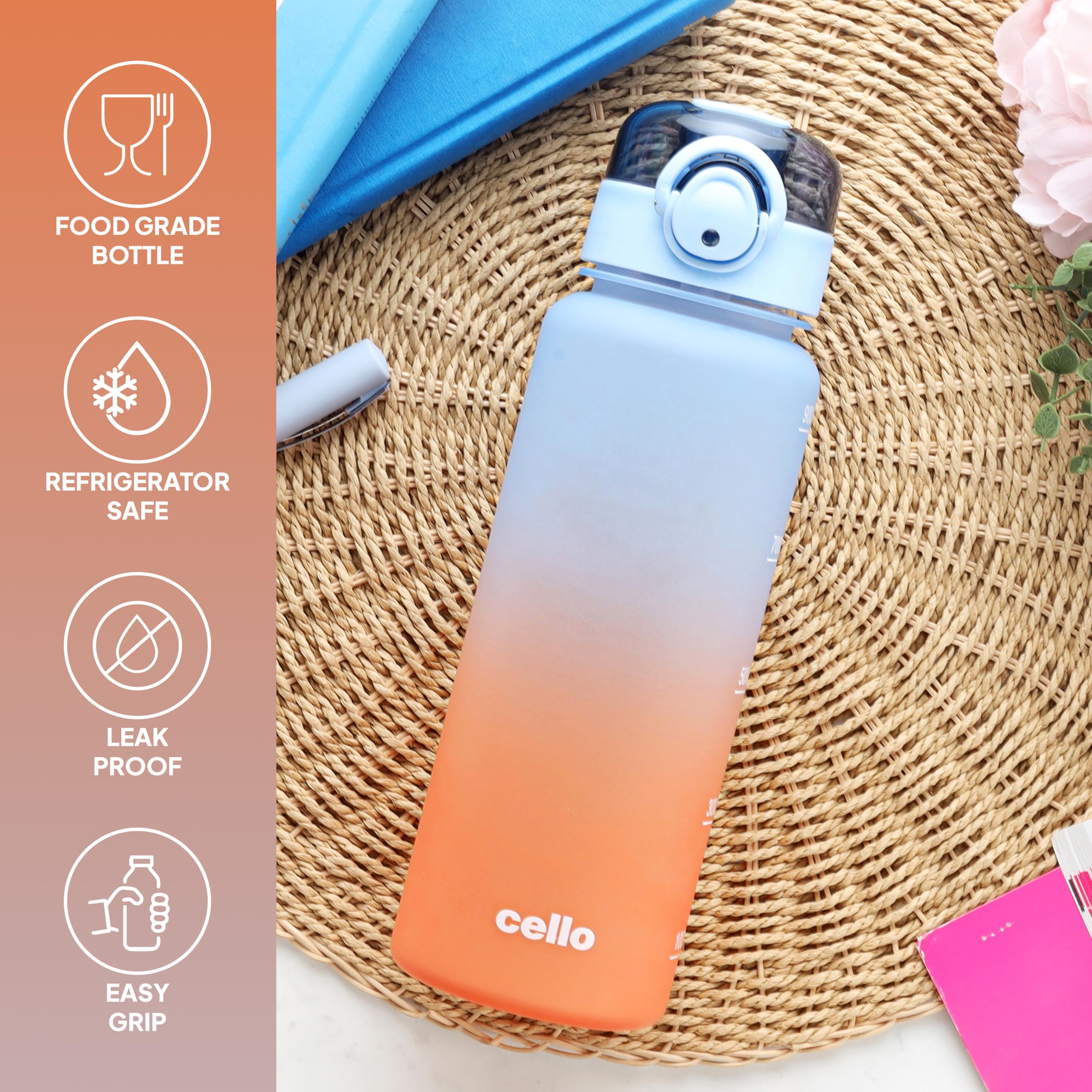 CELLO Buzz Water Bottle - 1160ml Leakproof Sipper -2 CELLO Buzz Water Bottle - 1160ml Leakproof Sipper -2