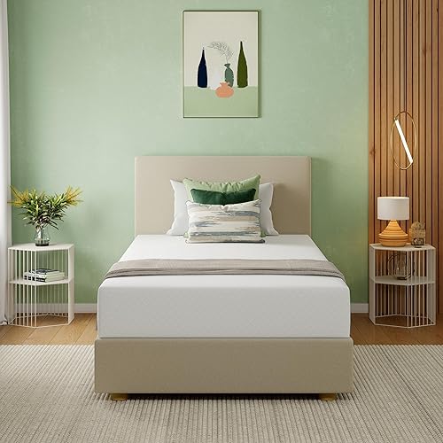 Miniatura 11 de Colchón King de 10 pulgadas, certificado CertiPUR-US de espuma viscoelástica de gel de té verde, sin fibra de vidrio, 76 x 80 x 10 pulgadas