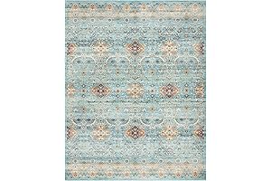 Gertmenian Boho Area Rug: Ultra Thin, Non-Slip, 3' X 4.5'
