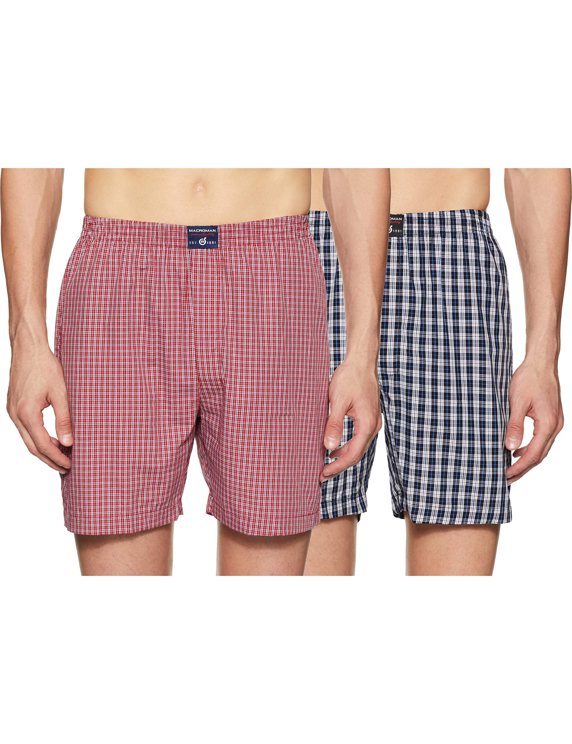 Men's Cotton Chino Shorts Regular Fit Checkered