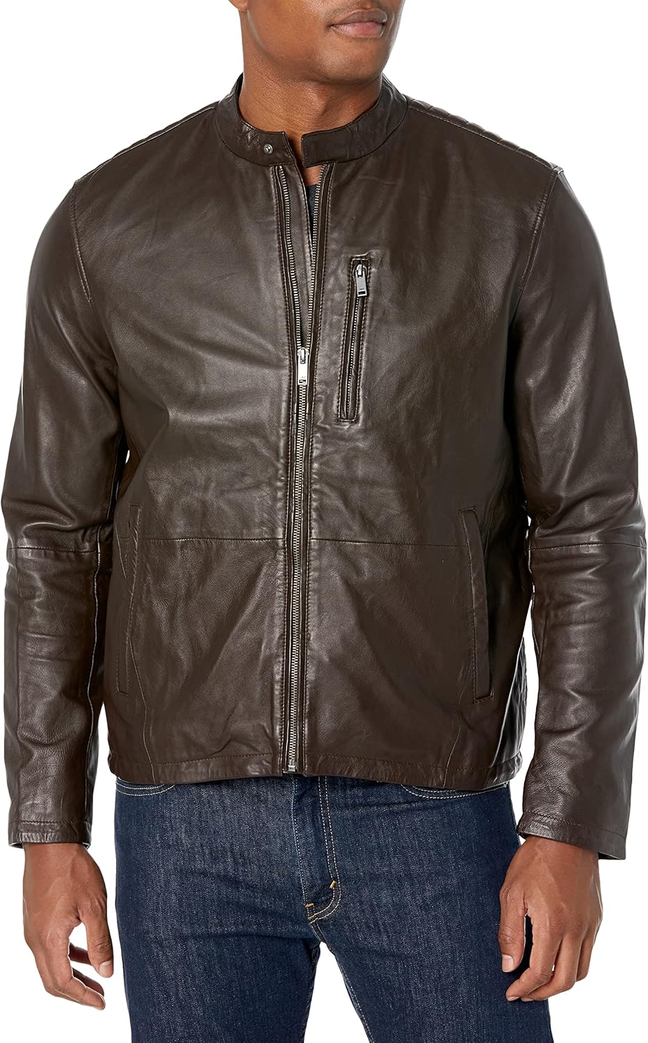 John Varvatos mens Kris Racer Jacket