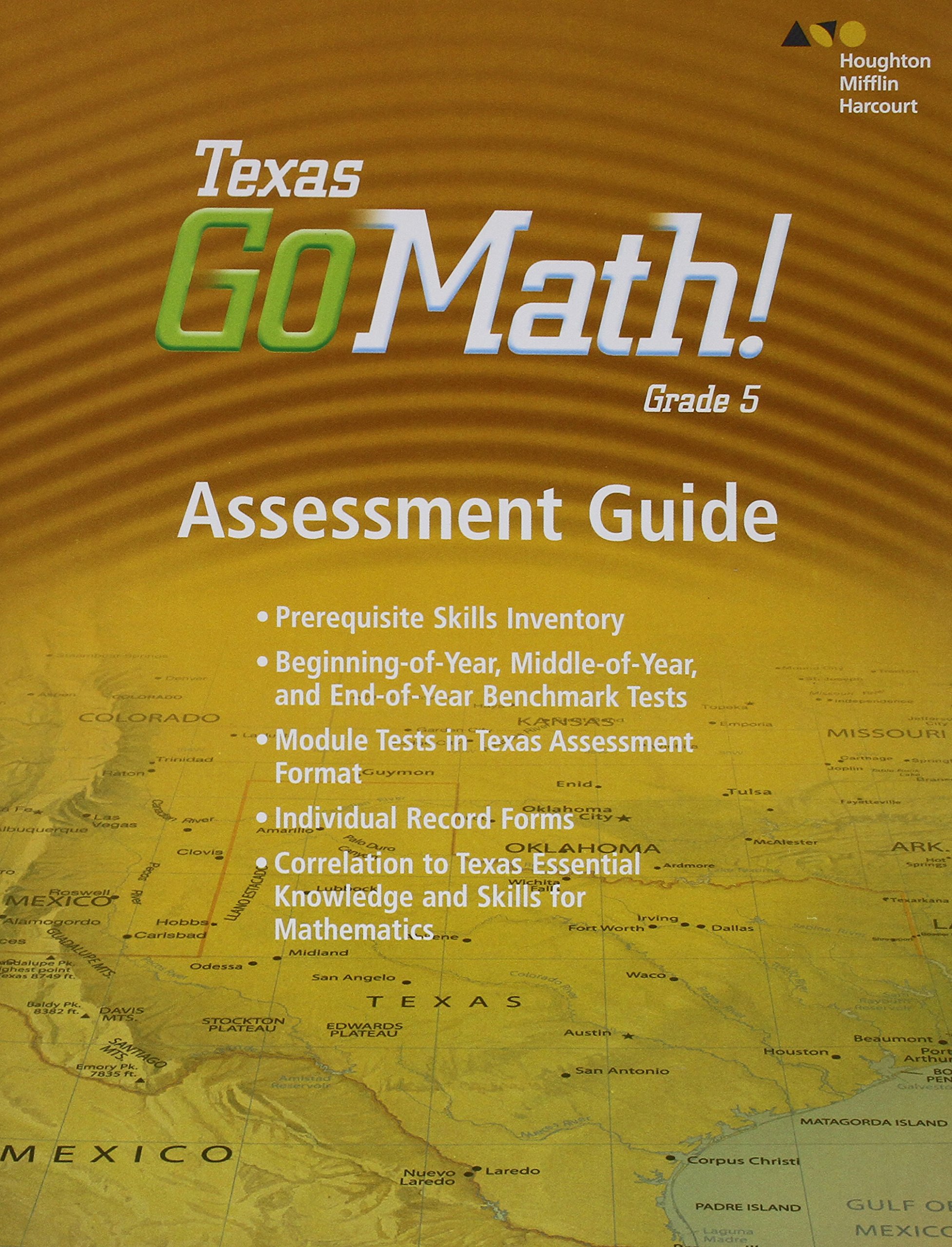 Assessment Guide Grade 5 (Houghton Mifflin Harcourt Go Math!)