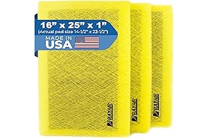 Replacement Filter Pads Designed to Fit MicroPower Guard Air Cleaner 16x25 Yellow