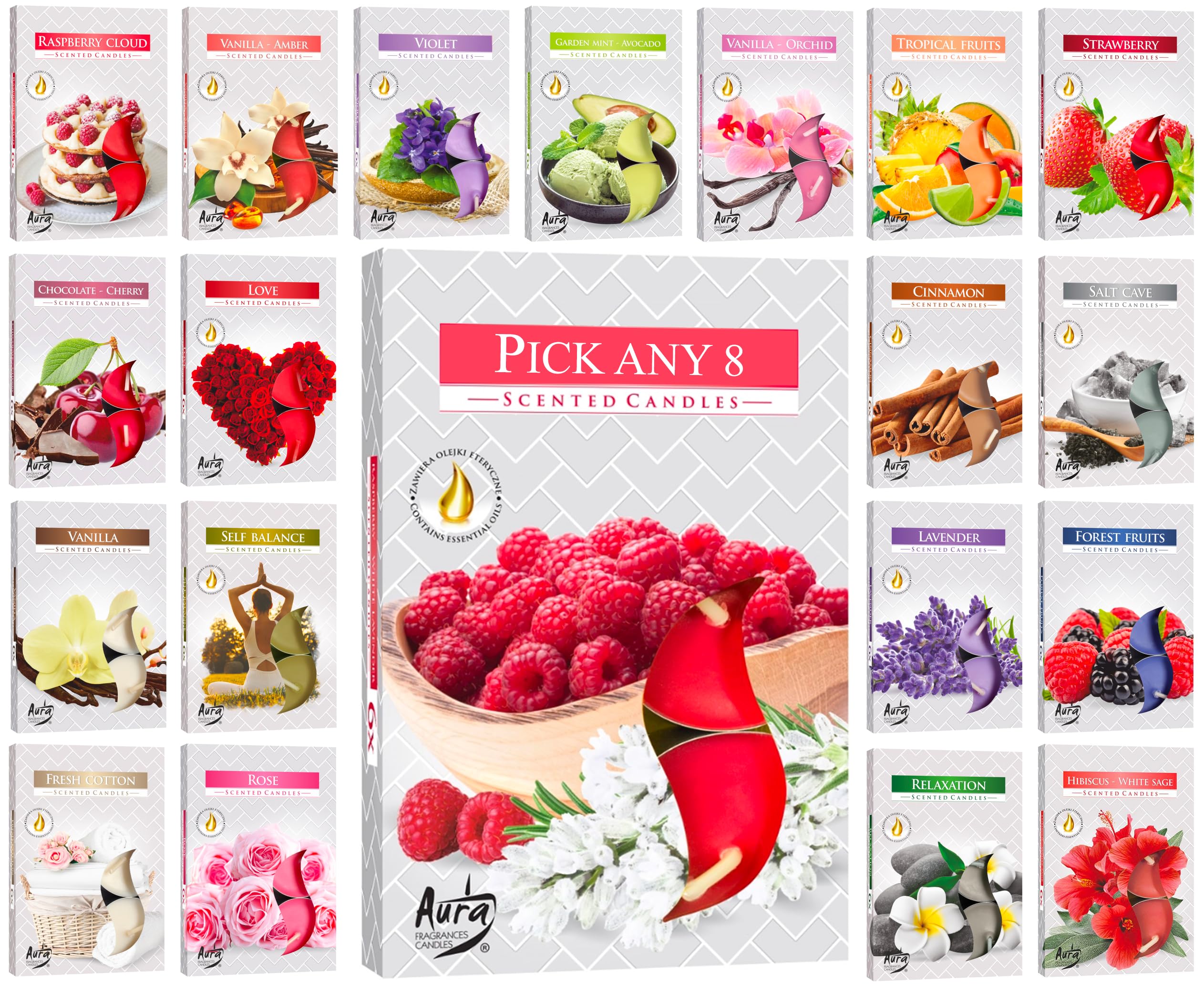 Wisteria Spa Premium Scented Candle Tea Lights Pick & Mix (Pick Any 8)