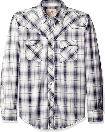 Wrangler Mens Sport Western Two Pocket Long Sleeve Snap Button Down Shirts main image 0