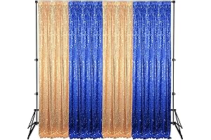 4 Panels Sequin Backdrop Curtain: Dazzling Elegance for Every Occasion