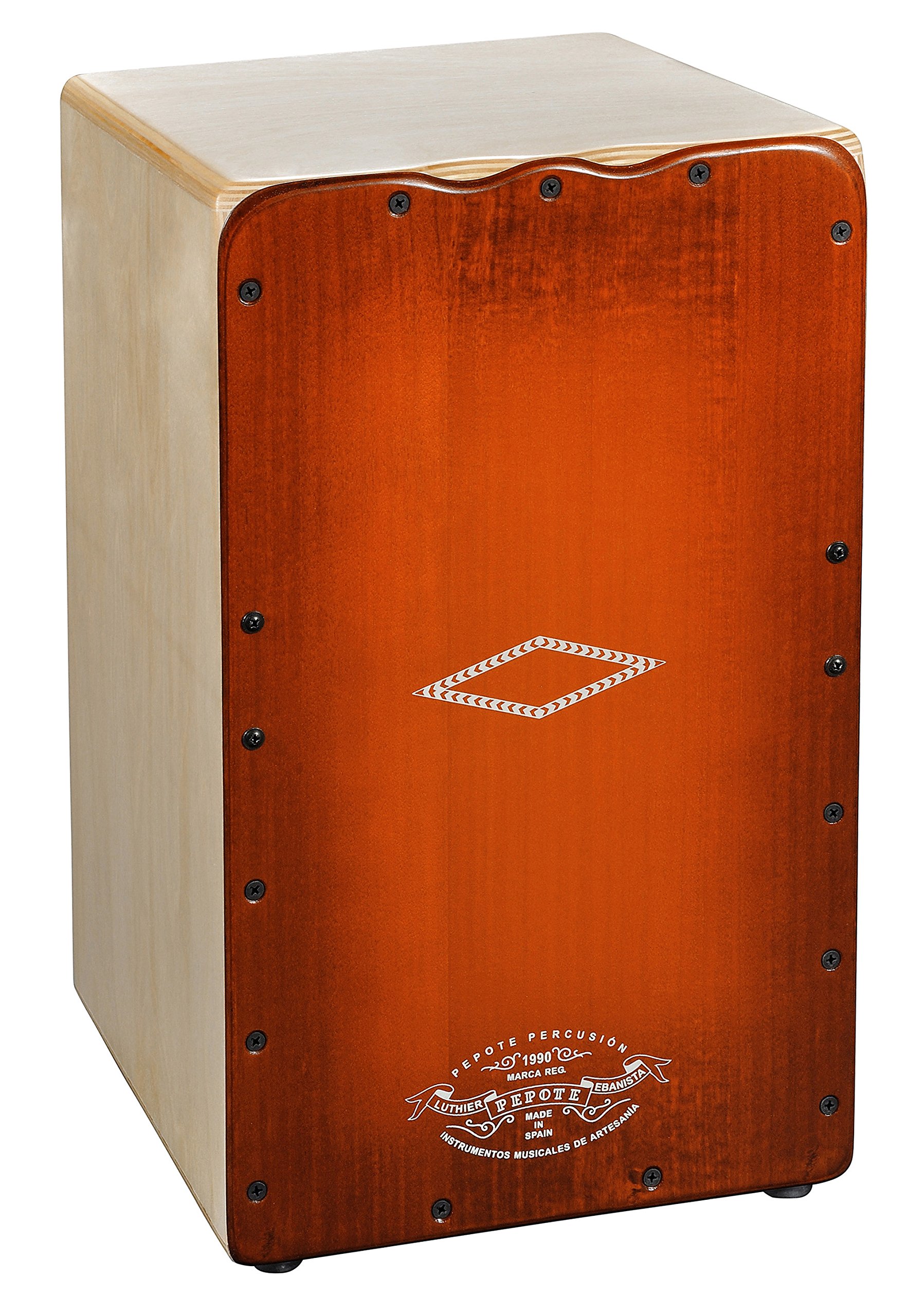 Pepote PEJAL Jaleo - Cajón flamenco, color naranja