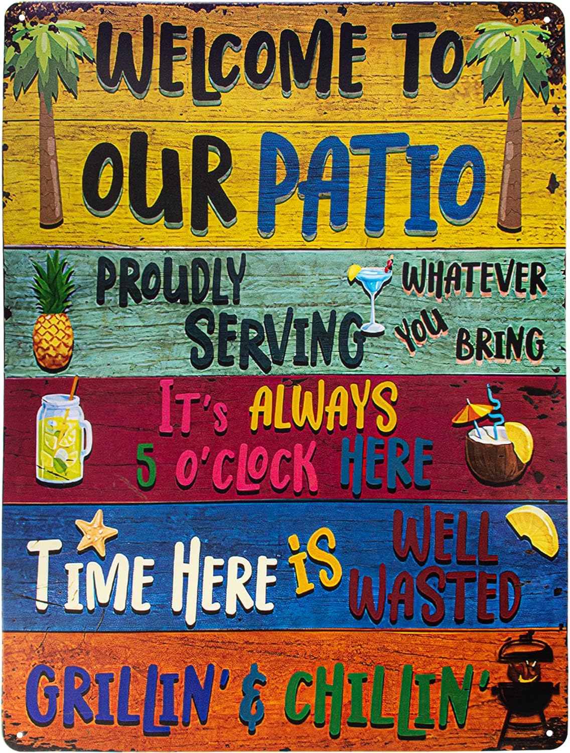Home Patio Decor Sign, Personalized Patio Signs and Decor