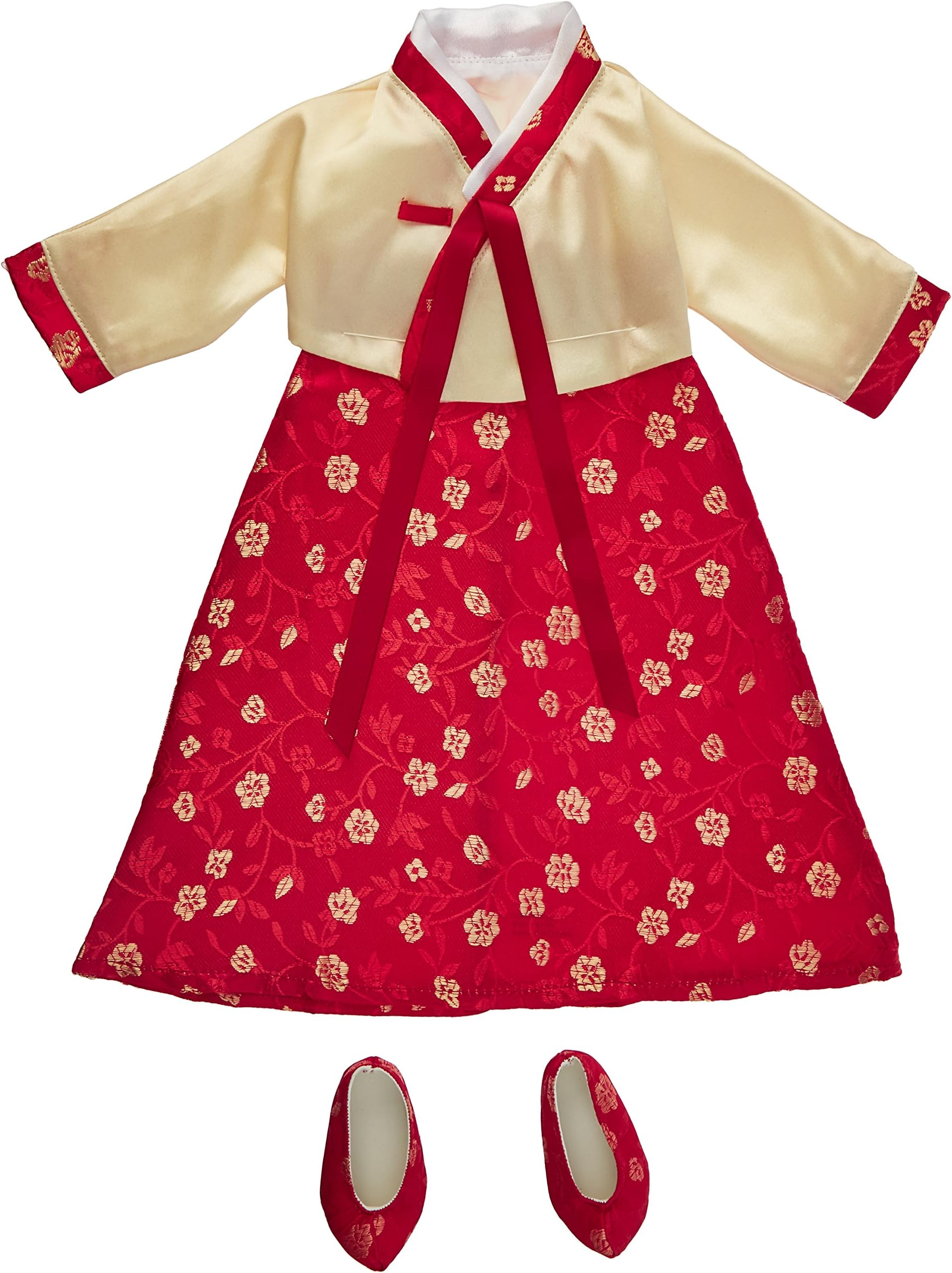 Carpatina Dolls Korean Hanbok Dress & Shoes - Fits 18" American Girl Dolls