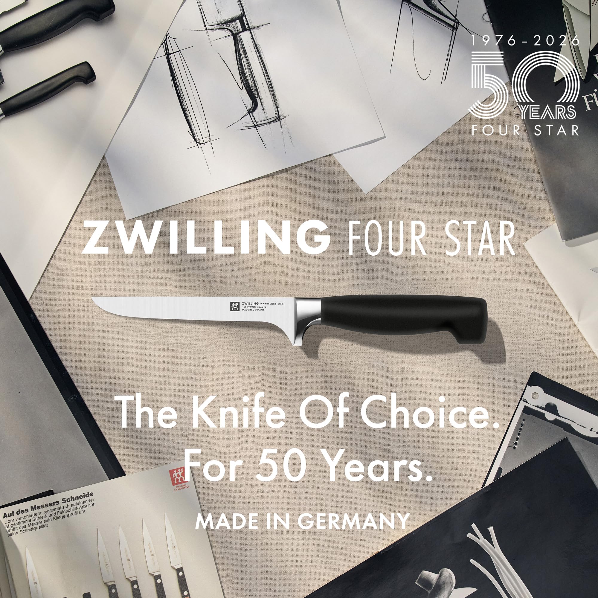 ZWILLING Four Star Boning Knife - German Steel -10 ZWILLING Four Star Boning Knife - German Steel -10