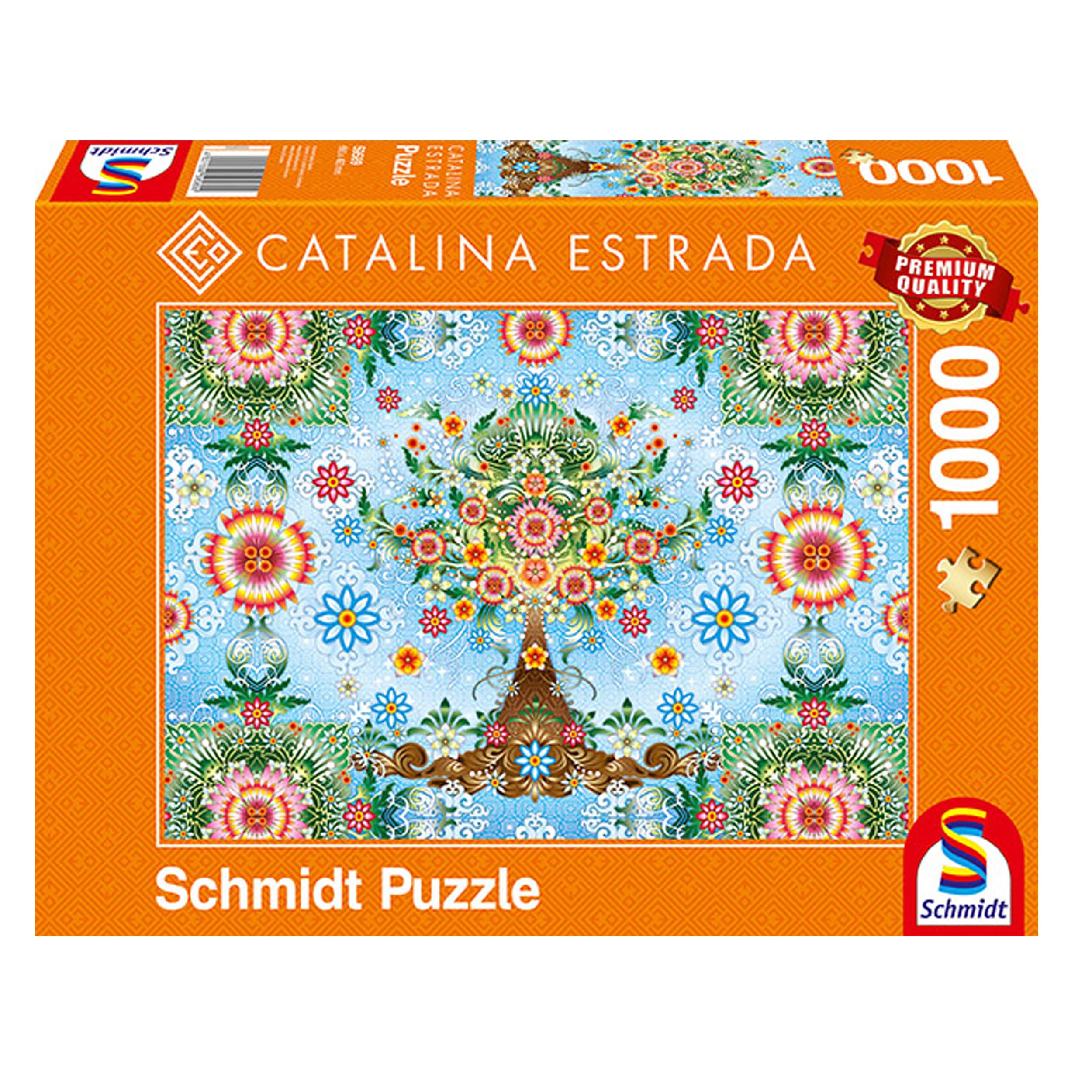 Schmidt Spiele Puzzle 1000 Pezzi – Catalina Estrada, Albero Colorato, Qualità Premium, 59589