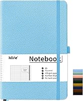 Vista 16 de Mlife A5 Lined Journal Notebook,Notebooks 200 Pages with Premium 100gsm Inkproof Paper Thick,PU Hard Cover journals,Inside Pocket,Elastic Blue
