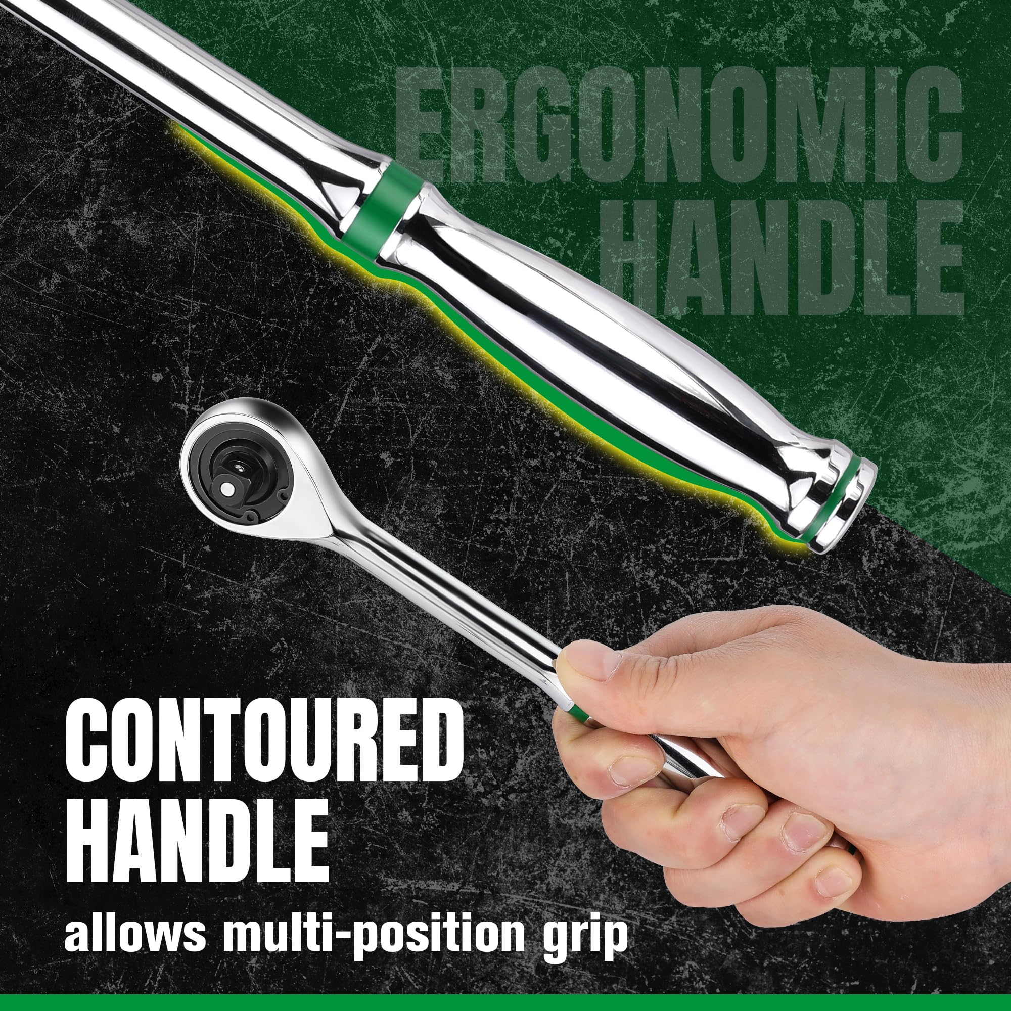 SK 3/8" Ratchet - 216-Position, Quick Release -6