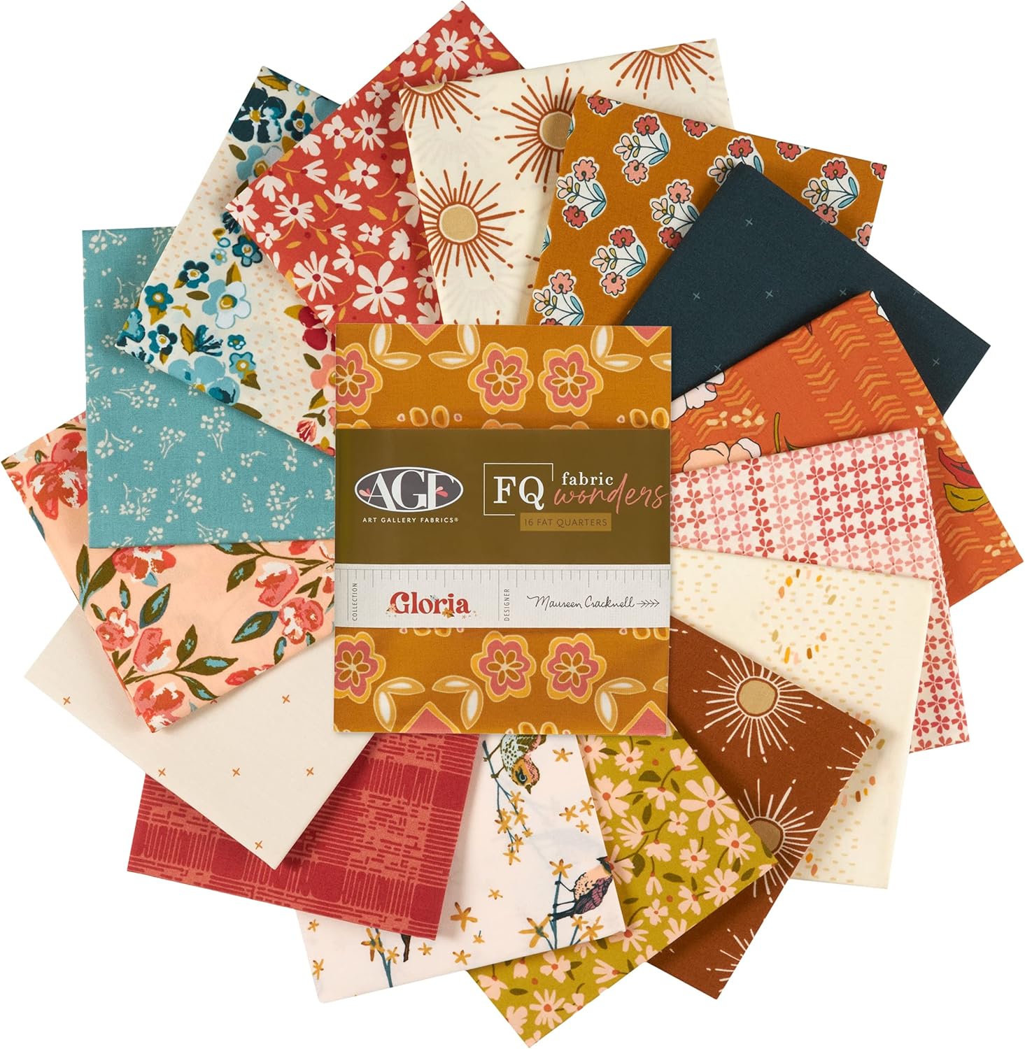 Art Gallery Gloria Fat Quarter Fabric Wonders 16pcs Multi