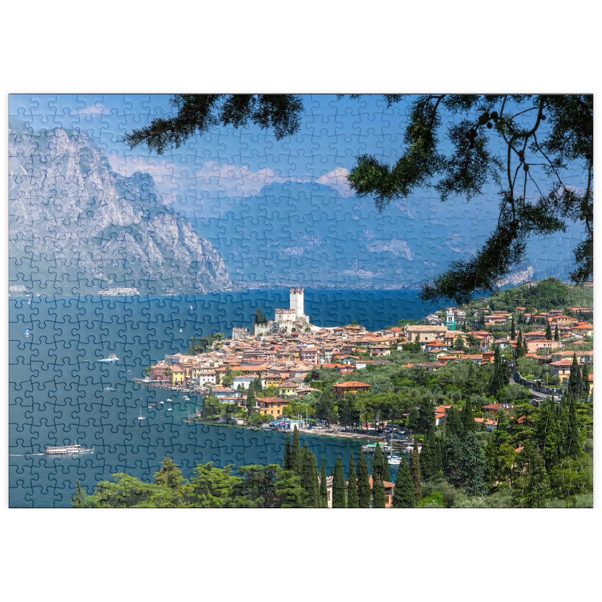 View To Malcesine On Lake Garda With The Scaliger Castle (14/15 C.) - Premium 500 pieces Puzzle - MyPuzzle special collection from Puzzle Galaxy