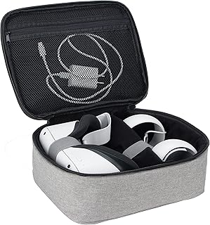 KISLANE Carrying Case Compatible with Oculus Quest 2 VR, All in One Carrying Case for Oculus Quest 2 Headset Fits for Travel, Home, Outdoor(Grey)