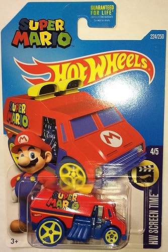 Hot Wheels, Tiempo de pantalla HW 2016, Super Mario Cool-One Vehículo fundido a presión #224250