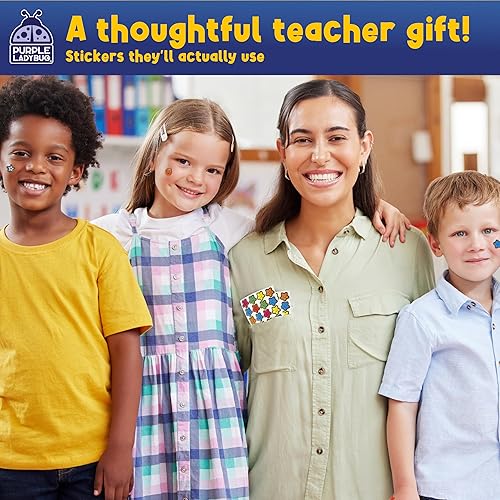 Miniatura 12 de Purple Ladybug 1900+ colección de calcomanías hinchadas para niños de 4 a 8 años - 80 hojas únicas reutilizables, diseños 3D creativos - calcomanías