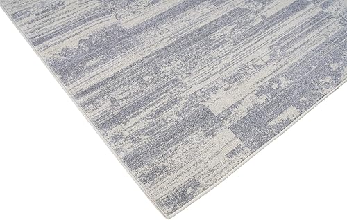Miniatura 4 de LaDole Rugs - Alfombra abstracta gris marfil extra grande para sala de estar, dormitorio, pasillo, 9 x 12 pies 6 pulgadas (9 x 12  9 x 13 pies)