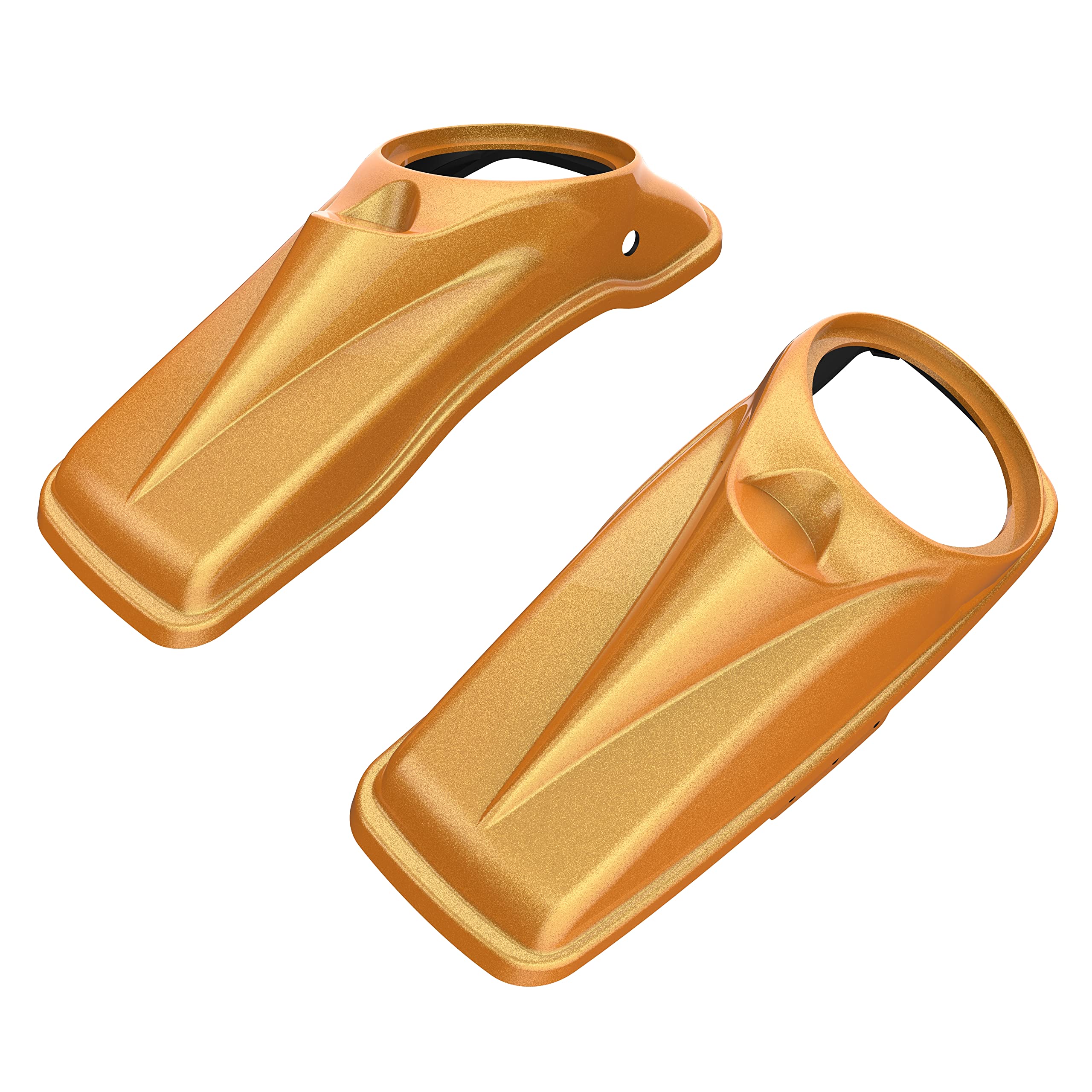 Moto Onfire 8 inch Saddlebag Speaker Lids Covers Fit for Harley Touring Road Glide Street Glide Special Road King 2014 2015 2016 2017 2018 2019 2020 2021 (Hard Candy Gold Flake)