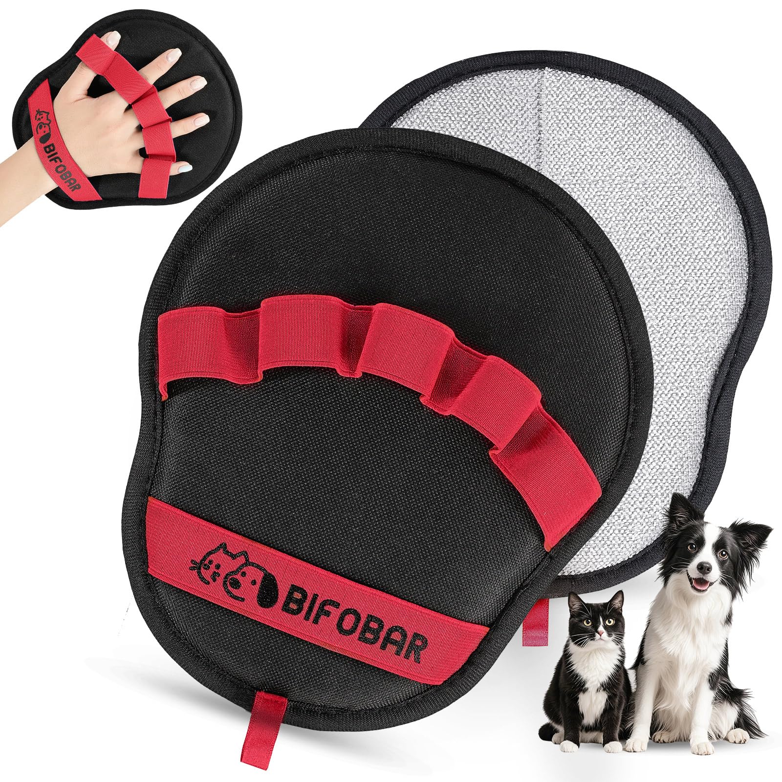 Pet Hair Removal Glove - Magic Brush Electrostatic Mitt for Dogs Cats Reusable Grooming Gloves - Dog Hair