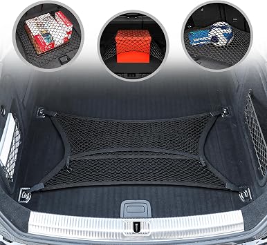 Floor Style Automotive Elastic Trunk Mesh Cargo Net for Audi A5 F5 2018-2025 - Premium Trunk Organizer and Storage - Luggage Net for Coupe - Best Car Organizer for Audi A5 Sportback