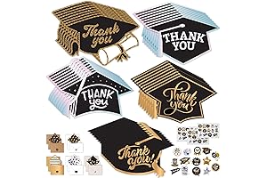Decorably Graduation Foiled Thank You Cards