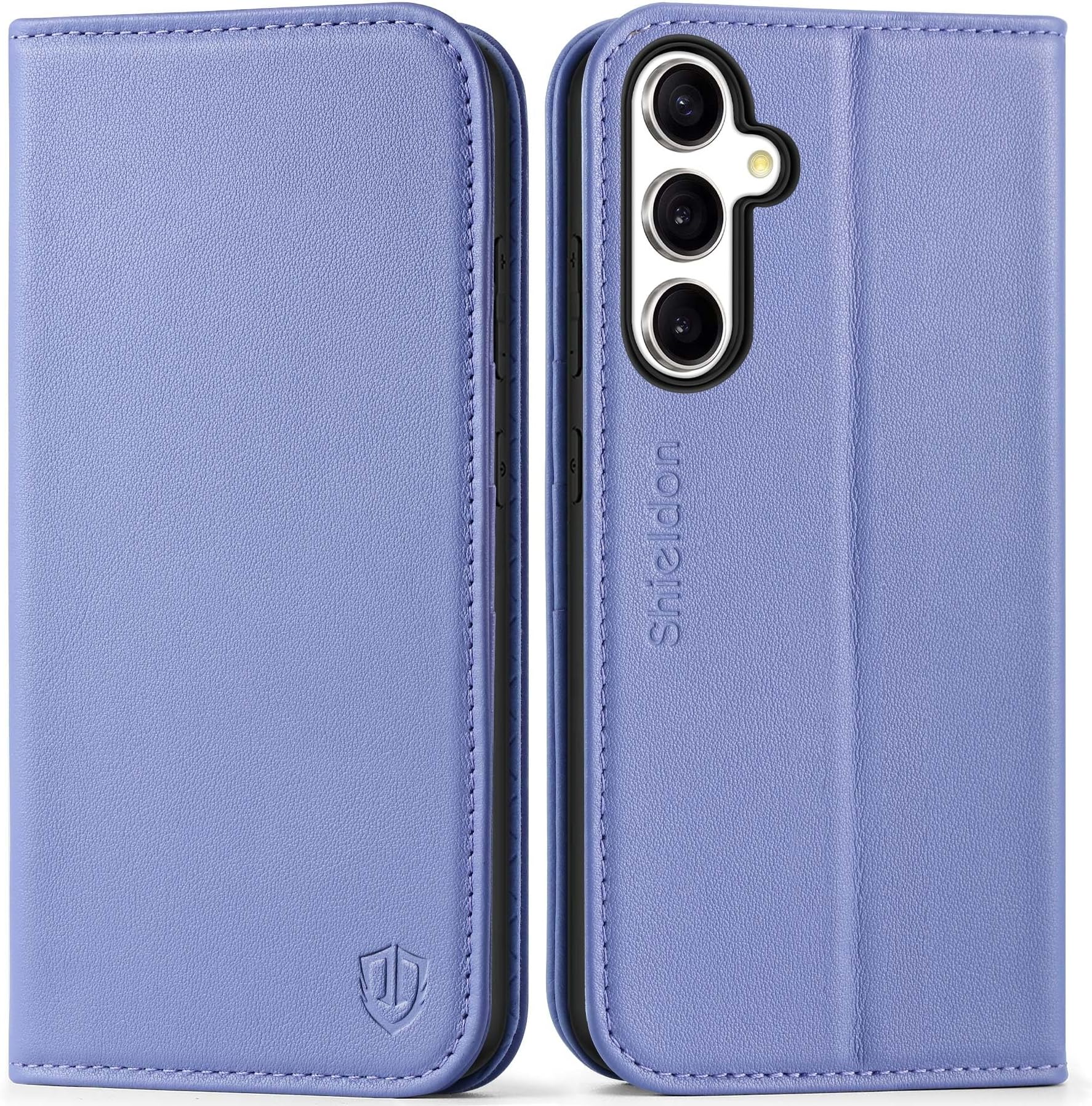 SHIELDON Case For Galaxy S25 Ultra 6.9" 5G, Genuine Leather Wallet - View #10