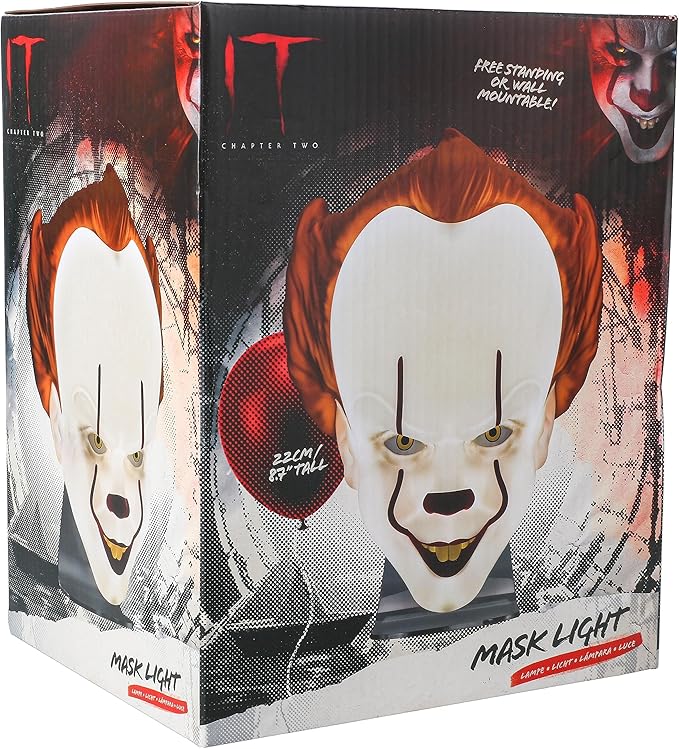 Luz Pennywise IT licencia oficial Paladone montable pared USB 18cm decoracion Halloween