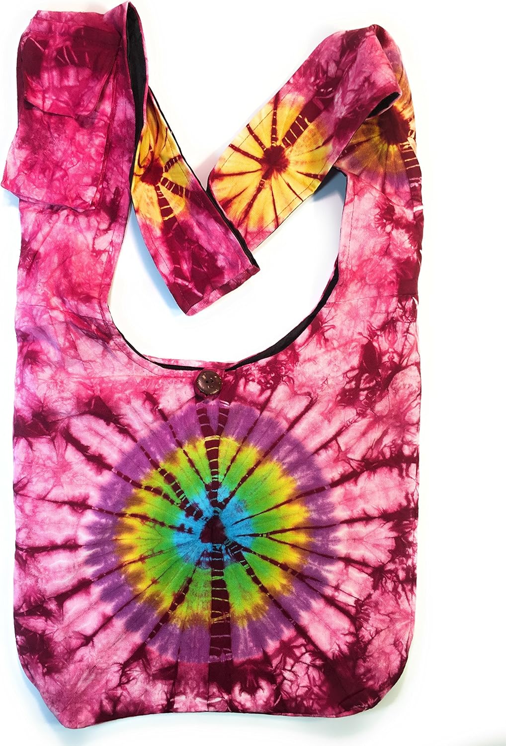 Original Collections Tie Dye Cross Body Shoulder Hippie Handbag Purse