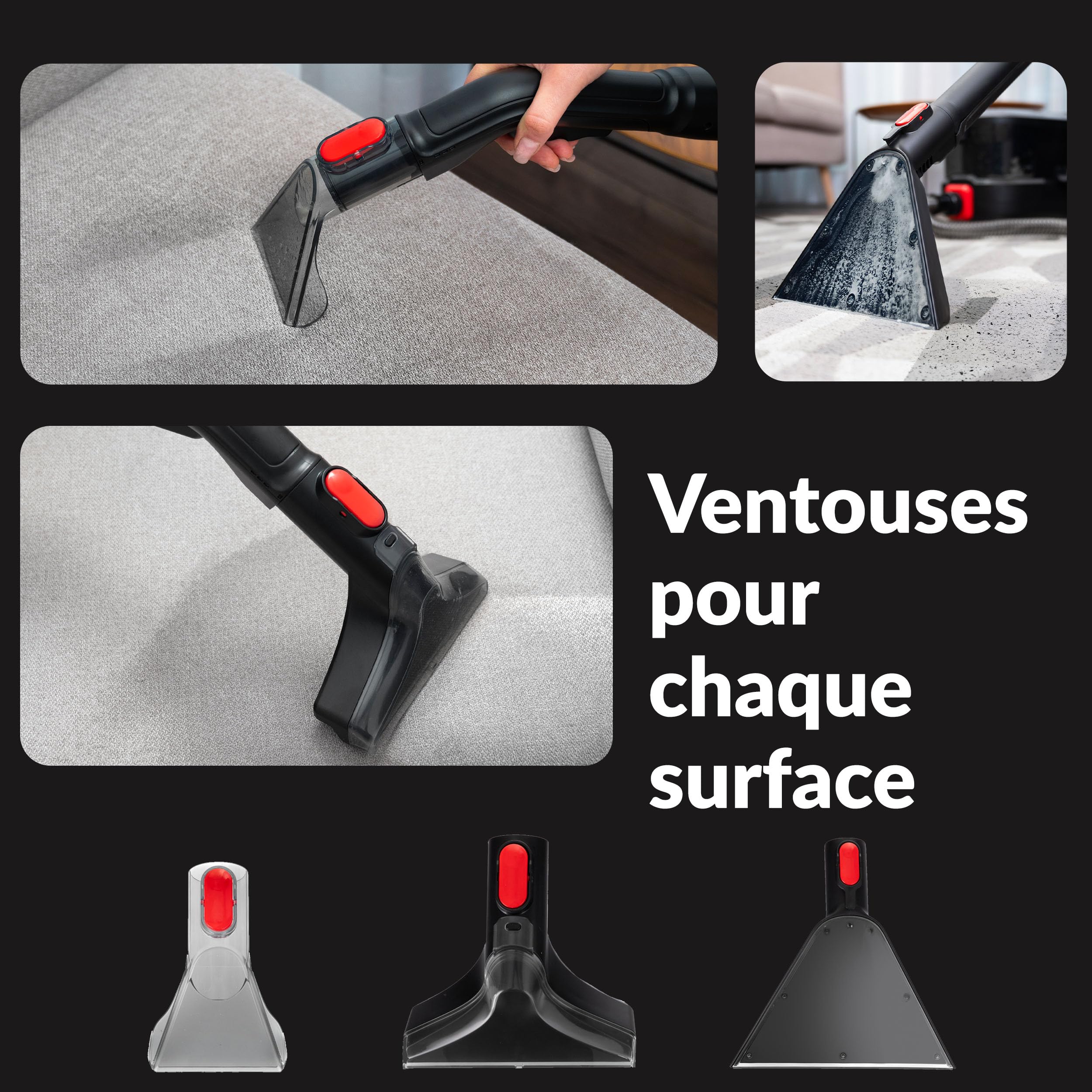 Lehmann Prowash 2000 Professionnel Aspirateur Nettoyeur, Multifonction Shampouineuse Idéal pour Canapé, Tapis, Rembourrage, Voiture, Technologie de Nettoyage Révolutionnaire