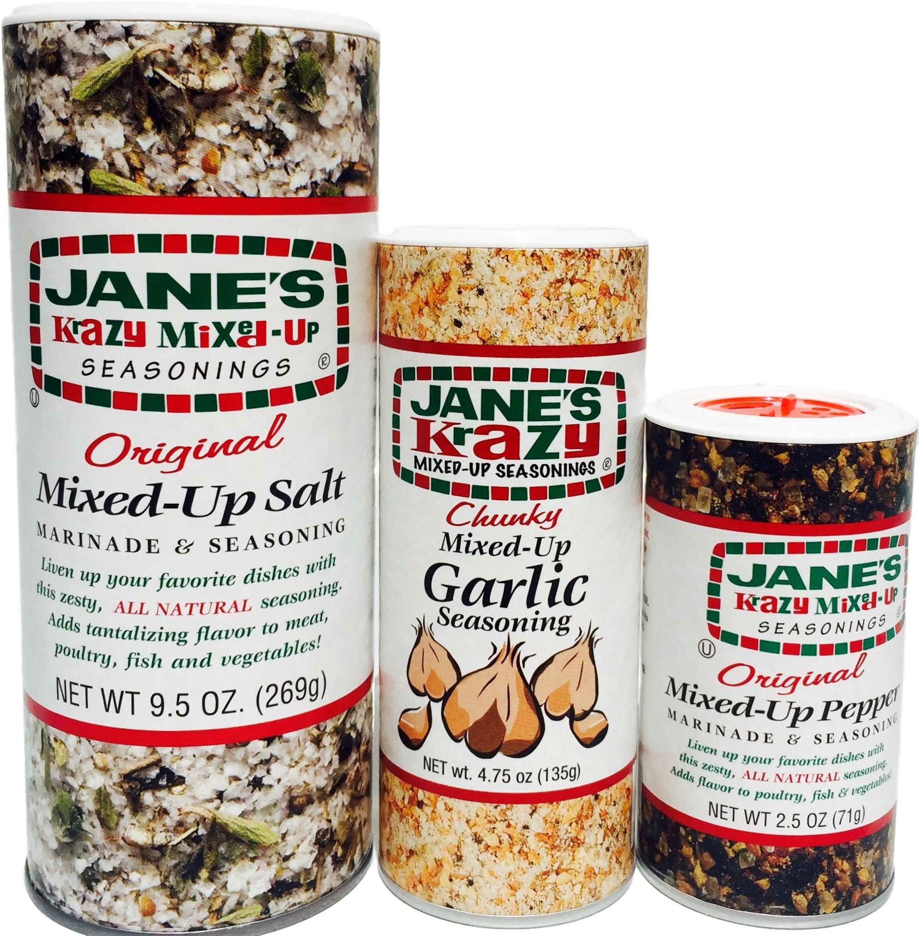 Jane's Krazy MixedUp Seasonings Super Bundle 3 Items