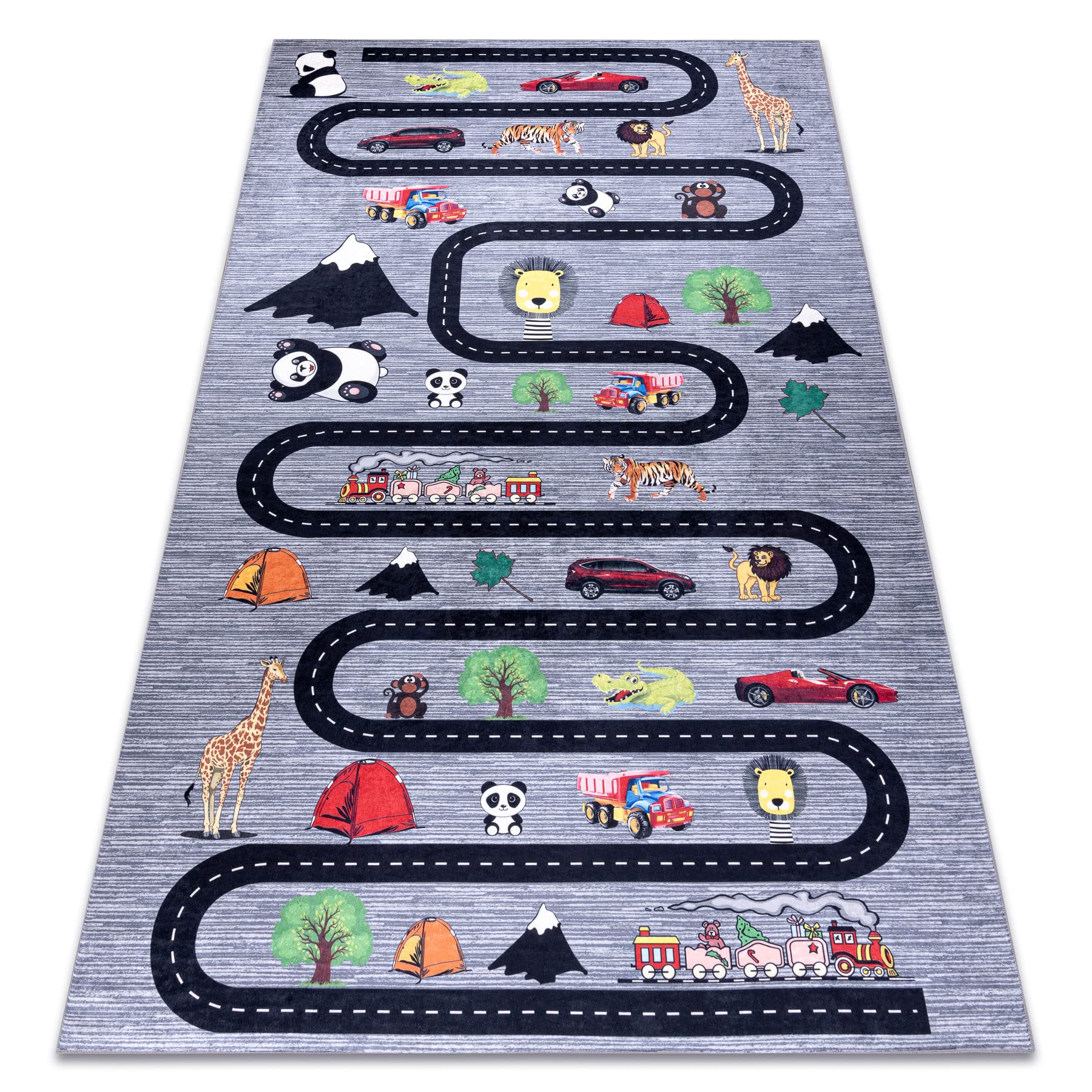 Tapis enfant antidérapant rugsx Bambino pour sécuriser les jeux de voitures