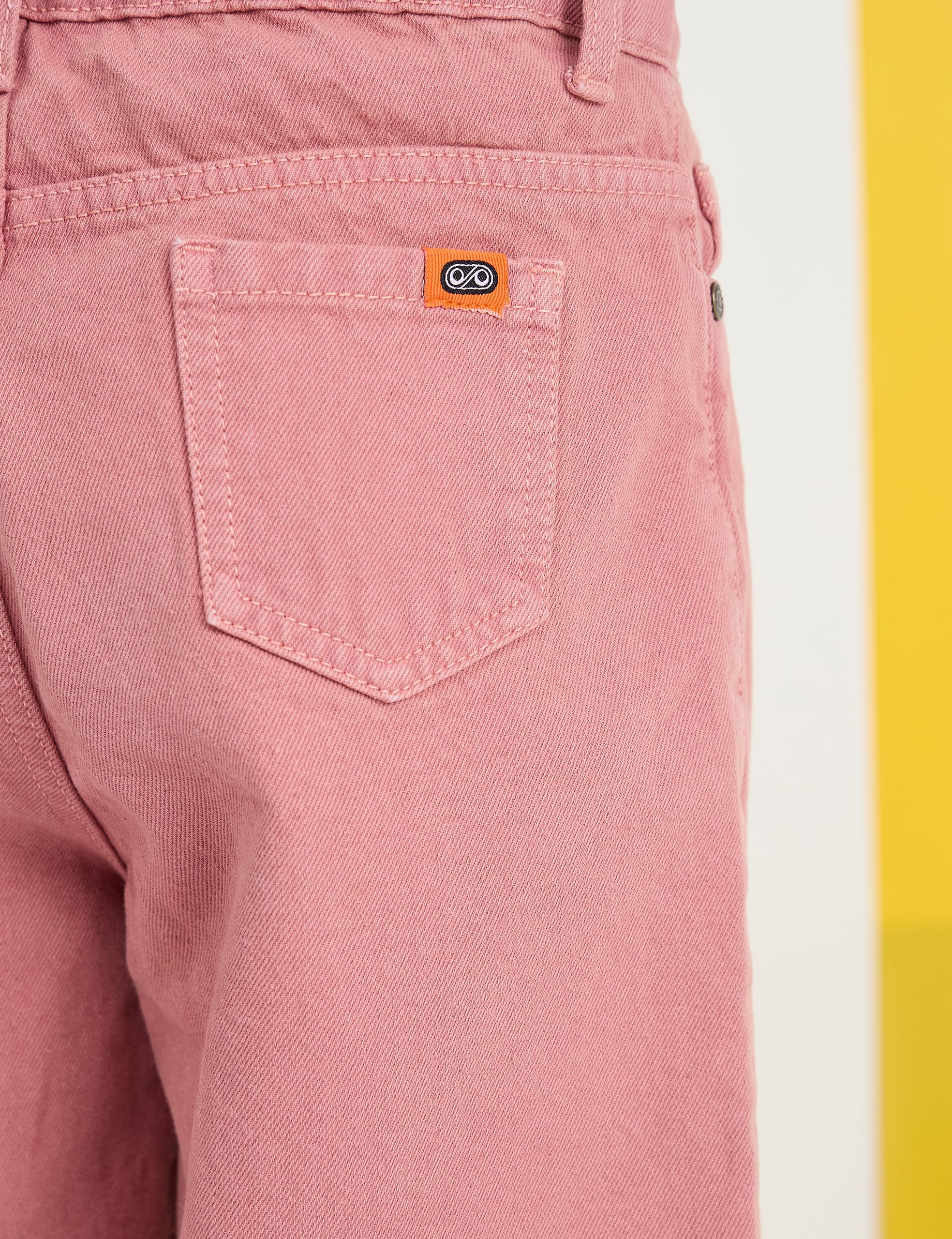 Amazon Brand - Symbol Girl's Cotton Wide Leg Jeans (KD-DNG-SS25-137 (6-14 yrs) _Dusky Pink_12-14Y) - Image 5 thumbnail