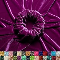Vista 28 de Ice Fabrics Tela de Terciopelo Elástico por Yarda - 60" de Ancho Tela Suave y Elástica para Coser Ropa, Prendas, Disfraces, Manualidades - 90%