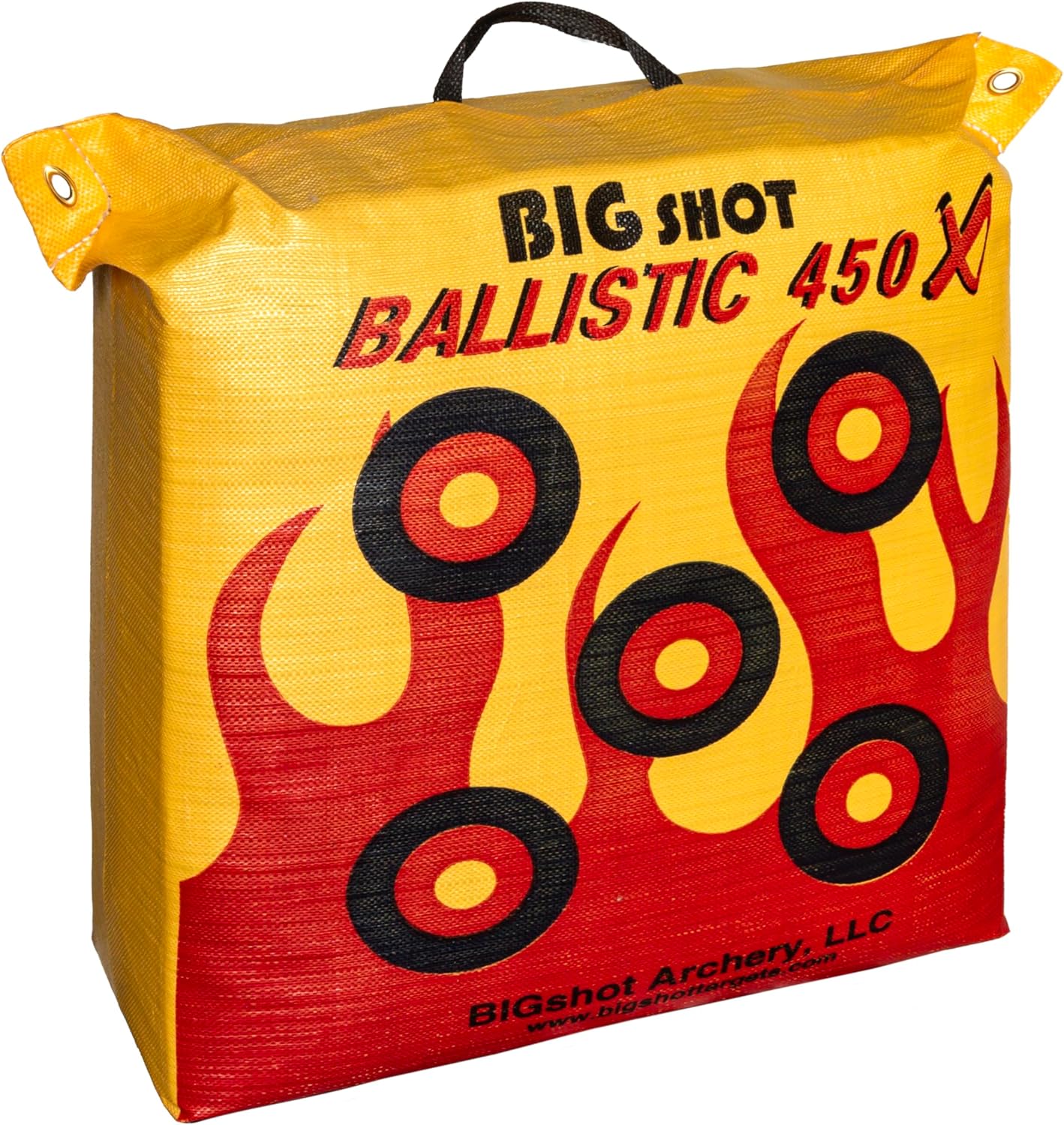 BIGSHOT Archery Ballistic 450 K Bag Target, 24 x 24 x 12/50 lb, Yellow