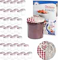 MamboCat 50 Sturzgläser 435ml Mit Deckel - Einmachgläser Mit Rezeptheft Backofengeeignet