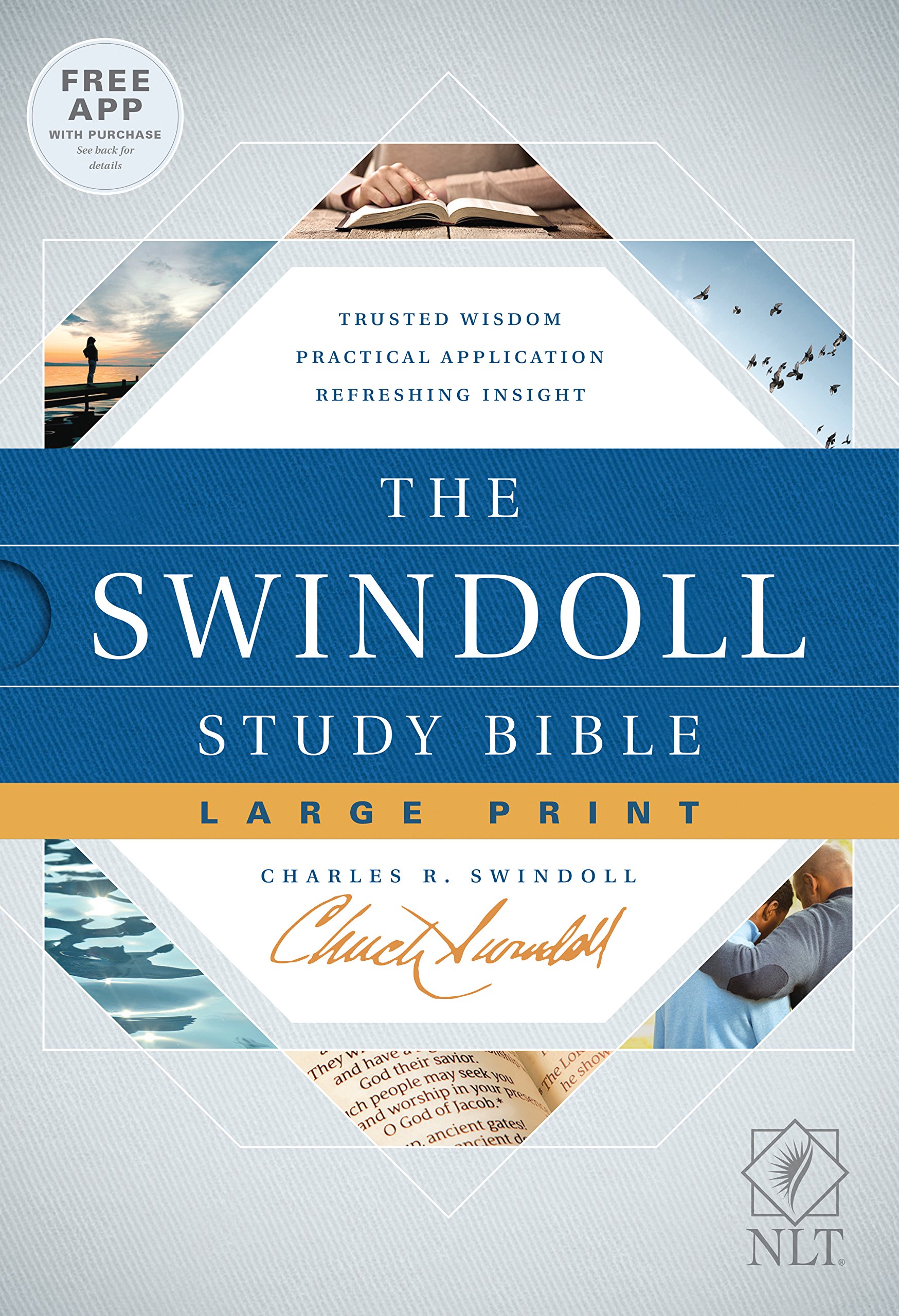 Tyndale NLT The Swindoll Study Bible, Large Print (Hardcover)