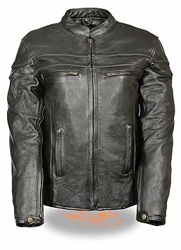 Leather King Women's Sporty Scooter Crossover Jacket (Black, XXX-Large)