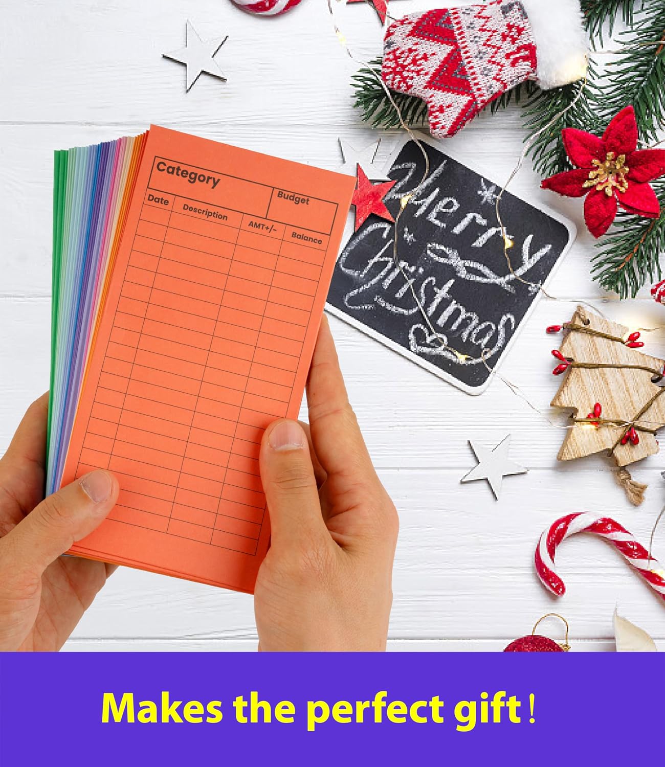 36 Pack Cardstock Budget Envelopes, 12 Colors Cash Envelopes, 200gsm Thick Money Envelopes, 7.0 x 3.5 Inch Large Size, No Hole Stuffing Envelope Alternative for Budgeting, Saving, Expense Organizer