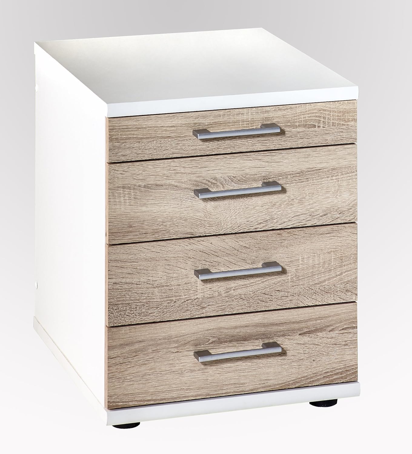 HMöbel Bürocontainer in Sonoma Eiche/Weiss; perfekt für das Büro; 3